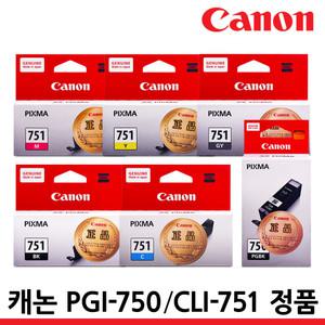 캐논 프린터 정품잉크 PGI-750 IP7270 MG5470 MG5670 MG6370 MG6470 MG7570 IX6870 IX6770 IP8770 PGI750