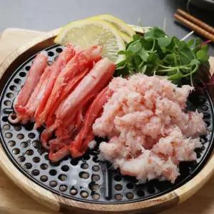해다원 영덕 강구항 프리미엄 붉은대게순살 혼합 다리+몸통 1kg 실중량700g)