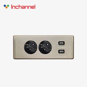 인채널 빌콘 픽스 USB LAN HDMI 2구 빌트인 콘센트 모음 매립 아일랜드식탁 매입형