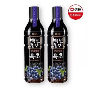 [샘표] 백년동안 흑초 블랙블루베리 900ml x2병[31760396]