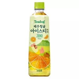 티로그 제주청귤 아이스티 녹차 500ml x 12개 / 제로음료 제로칼로리