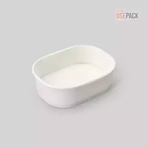 직사각 종이용기 R150 백색 500개 BOX