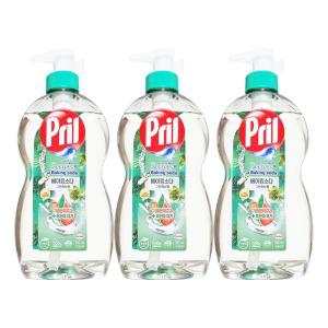 프릴 주방세제 본품 베이킹소다 그린 허브향 700mL x 3개