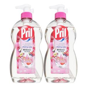 프릴 주방세제 본품 베이킹소다 와일드 베리향 700mL x 2개
