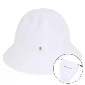 헬렌카민스키 여성 스카이 클로슈햇 화이트 더스트백 포함 HAT51930 WHITE PKG