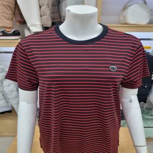 여성 스트라이프 라운드반팔티셔츠7LOTS408N