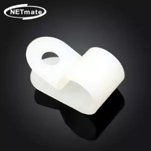 NETmate 케이블 정리용 클램프 7.9mm 화이트 100EA/전선/고정/홀더/전기선/클립/정리/배선/선정리/클램프