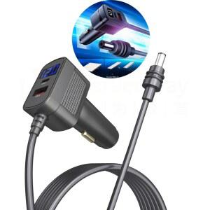 시거잭전압계 스타링크 미니 전원 케이블 DC12V 24V 시거잭 어댑터 전원 케이블 USB 타입 C 포트, LED 전압계 포함 3M 자동차/RV용