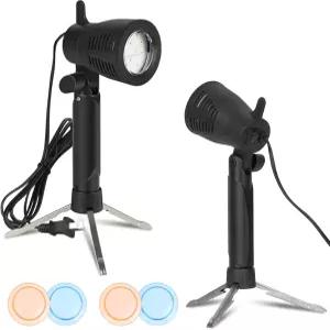 테이블탑 스튜디오를 위한 이마트 포토그래피 LED 연속 조명 램프 5500K 휴대용 카메라 포토라이팅 - 2세트