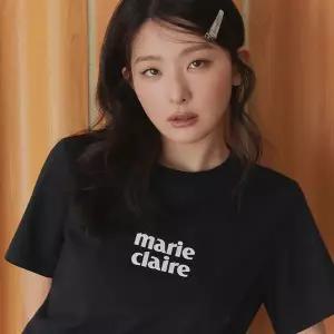 (백화점상품)마리끌레르 베이직 로고 반팔 티셔츠(MAGBTS09MBK)138878