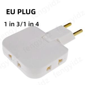 3in 1 EU 티 소켓 플러그 어댑터 휴대용 접이식 CN 미국 유로 KR FR 여행용 Aadapters 2Pin 4.8mm AC 콘센