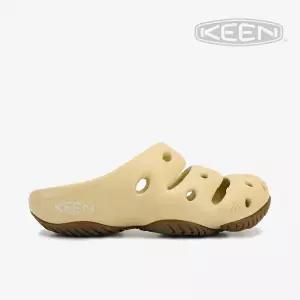 킨 KEEN 요기 Yogui 여성 샌들 슬리퍼 슬라이드 크림 옐로우 (240mm)