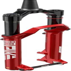 로크삭스 파이크 얼티밋 서스펜션 포크 29인치 120mm 여행용 액슬 오프셋 일렉트릭 레드