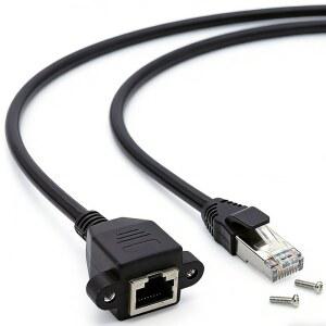 랜선젠더 8핀 RJ45 케이블 수암 나사 패널 걸게 거치대 걸이 LAN 연장 네트워크 커넥터 확장기 이더넷