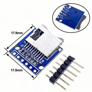 마이크로 SD 스토리지 확장 보드 미니 TF 카드 읽기-쓰기 모듈 Arduino 용 핀이있는 메모리 실드