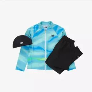 뉴발란스키즈(NB Kids) Spotlight Hot Summer_2IN1 패턴 래쉬가드 집업 셋