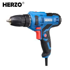 HERZO 전동 드릴 유선 토크 스크루 드라이버 스 척 휴대용 공구 HED30S 300W 10mm