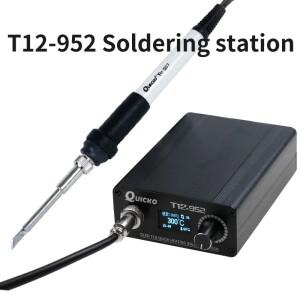 빠른 가열 T12 납땜 스테이션 전자 용접 다리미 STC T12-952 OLED 디지털 납땜 인두 QUICKO