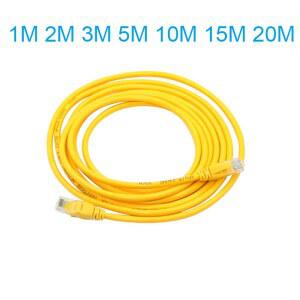 컴퓨터인터넷연결선렌선1m 노란색 RJ45 UTP cat5e 네트워크 연장 케이블 1M 2M 3M 5M 10M 15M 20M 8p8c 이더넷 패치 코드 구리선