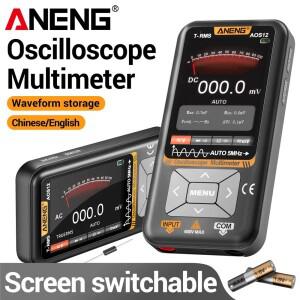ANENG 2In1 디지털 오실로스코프 멀티미터 다기능 5MHZ 48MSa/s 샘플링 휴대용 전기 오실로스코프 도구 AOS