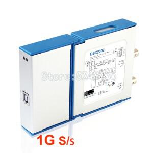 OSC2002 듀얼 채널 가상 오실로스코프 USB PC, 1008C 6022BE 보다 50M 대역폭 샘플링 1G