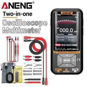 휴대용 오실로스코프 디지털 멀티미터 2in1 5MHZ 48MSa/s ANENG AOS12 자동차 샘플링 휴대용 전기 테스터