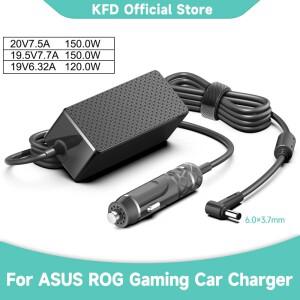 DC 차량용 충전기 노트북 어댑터, ASUS Rog FX95D VX60G TUF 게이밍 A15 FX506lu FX705G FX86FE 용, 150W,
