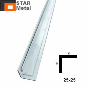 6063 T5 등각 알루미늄 90 도 직각 L자형 합금 25x25 벽 두께 1mm 2mm 3mm