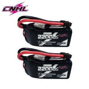 2개 CNHL 3S 리포 배터리 40C 2200mAh 11.1V 딘스 T XT60 플러그 RC 자동차 드론 항공기 쿼드콥터 FPV용