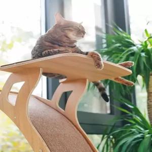 고양이 전망대 캣타워 스크래처 미끄럼틀