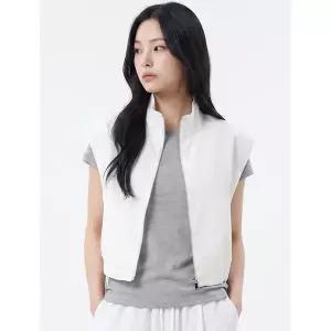 [하프클럽/포에버21]투웨이 집업 사이드 스트링 베스트 (FTDBVT004)
