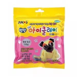 6000 형광분홍 110g 탱탱아이클레이 아모스