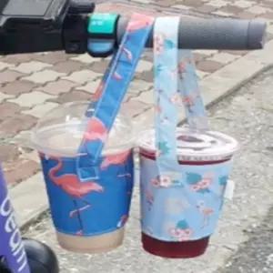 육아여성파우치 유모차커피걸이 손잡이주머니 봉걸이홀더 흘림방지커버 블루 13X11X11