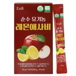 순수 유기농 레몬애사비 자연발효식초 천연사과즙 유기산 카테킨 폴리페놀 아세트산 14포