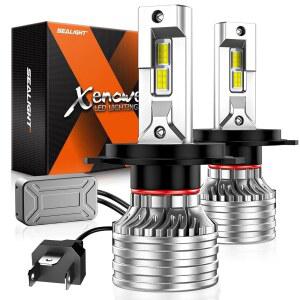 SEALIGHT H4 LED 안개등 전구 70000LM 6500K 쿨화이트 냉각팬 내장 2팩