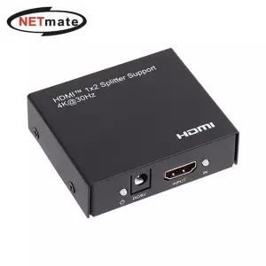Netmate 4K UHD HDMI 1대2 TV 모니터 영상 분배기