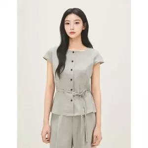 ROEM 캡소매 블라우스 RMBLG25R12