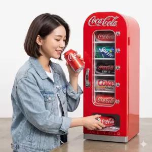 미니 음료 자판기 술장고 인스턴트 냉장고 레트로 음료수 소형 판매기 업소용 머신기