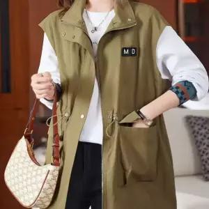 라운드 야상조끼 여성 빅사이즈 조끼 3XL 블랙 루즈핏