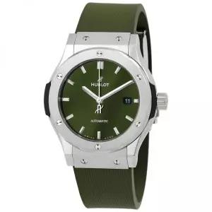 Hublot 위블로 클래식 퓨전 오토매틱 그린 다이얼 남성용 시계