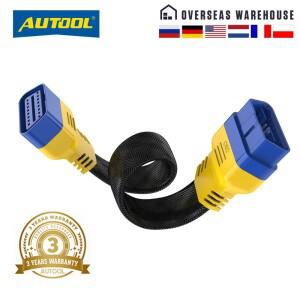 AUTOOL 자동차 o2 ii easydiagthinkdiagthinkdriverelm327 oii 케이블 출시 여성 향상된 유연한 확장 남성