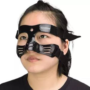 첸청 코 부러진 보호대 여성 청소년을 위한 스포츠 페이스 쉴드 마스크 패딩이 있는 조절 가능한 가드