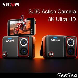 SJCAM SJ30 8K 액션 카메라 2.5'' 플립 터치스크린 듀얼 렌즈 센서 스테디 V2.0 안정화 기능