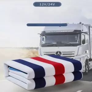 차량용 전기담요 USB 온열매트 캠핑용 겨울철 24V 12V 휴대용 트럭 난방용 시트 쿠션