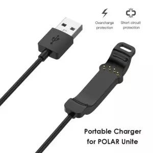 [호환] POLAR Unite Smartwatch 충전 코드 라인용 USB 충전기 케이블 4핀 1m 야외 쇼핑 착용 액세서리