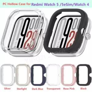 [호환] Redmi Watch 5 eSIM 보호대 용 PC 중공 커버 케이스 Watch5 Watch4 Accessores 빈 범퍼 보호 프레임