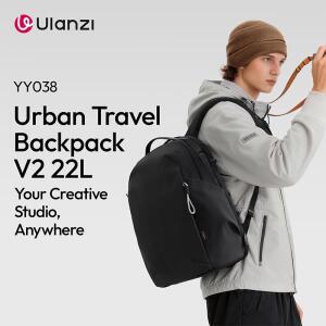 Ulanzi YY038 도시 여행용 배낭 V2 22L 용량 사진 카메라 노트북 렌즈 비디오 라이트 다기능 보관 가방