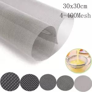 철망 스텐 메쉬망 4-400Mesh 30x30cm 스테인레스 스틸 메쉬 필터 메탈 전면 수리 고정 짠 와이어 체 플레이