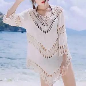 펀칭 미니원피스 - 비키니 커버업 로브 비치가디건 비치원피스 수영복커버업 (W4603E9)