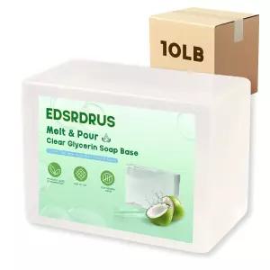 ED ALREADHRUS 10파운드 무향 멜트 앤 푸어 비누 베이스 글리세린 만들기 DIY 제작 용품 - 부드러운 풍부한